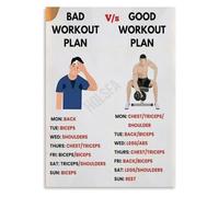 Proper Vs Improper Gym Technique Poster Workout Guide