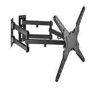 Properav Support Mural d'angle Universel pour TV de 23", 28", 32", 40", 42", 43", 48", 50", 55" - Noir