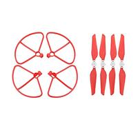 Propercues à libération Rapide Pliable compatibles avec Les Accessoires de Remplacement du Drone 4 ou 8 du Pack X8 SE 2020(Red Set)
