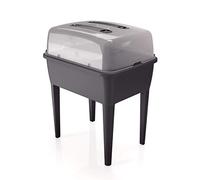 PROPERPLAST Respana Planter pot de fleurs avec couvercle 83L 96,3 x 77 x 58 cms anthracite