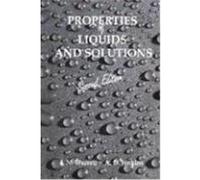 Properties of Liquids and Solutions A.D. Jenkins, J.N. Murrell (Auteur)