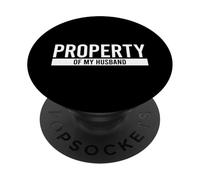 Property of My Husband PopSockets PopGrip Adhésif