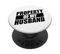 Property of My Husband PopSockets PopGrip Adhésif