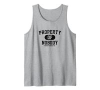 Property of Nobody - Never Forget It Débardeur, Homme, Gris Chiné, M