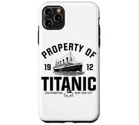 Property of Titanic 1912 White Star Line Impression Noire Coque pour iPhone 11 Pro Max