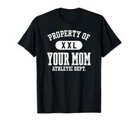 Property of Your Mom Athletic Department XXL Impression Blanche T-Shirt