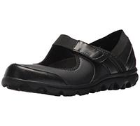 Propét Femme Onalee Mary Jane Flat, All Black Smooth Wide 7,5