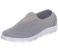 Propét W5104 TravelActiv Pantoufles pour Femme Noir - Argenté - argenté, 38 EU