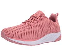 Propét Womens Tour Knit Sneaker, Dark Pink, 9 X-Wide US