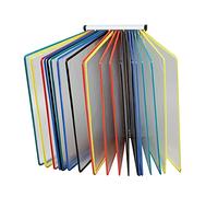 PROPFE Porte-fichiers magnétique Mural à Rabat, Support de système de référence de Bureau, 20 Panneaux Double Face, Affichage de Format A4-Multicolore (Couleur : A)