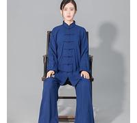 PROPFE Tai Chi Uniformes Hommes Et Femmes Kung Fu Arts Martiaux Formation Vêtements Wing Chun Shaolin Qi Gong Uniforme Unisexe Méditation Zen Tenue,003,M