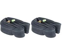 Prophete / 133 Chambre à air 28 x 1,75 x 2 Valve Dunlop Anticrevaison Noir (Lot de 2)