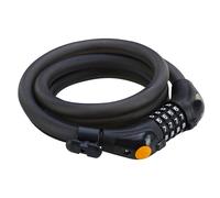 PROPHETE_antivol à spirale à combinaison avec support, combinaison de 4 chiffres, à codage libre, cylindre à chiffres avec éclairage LED, dimensions : 1500 mm, Ø 15 mm_6167
