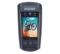 Prophete Caméra embarquée pour vélo - Vidéo 4K 60 fps - Photos 20 MP - Caméra Avant et arrière - 4,5 Heures d'enregistrement - Contrôle par Application pour iOS et Android - Support de Guidon Robuste