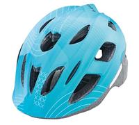 Prophete Casque Enfant U, Glue-on, 53-55 cm, 242 g Turc. Mat avec Motif numérique, LED, latéral. Fermeture vélo Jeunesse Unisexe, Turquoise, m