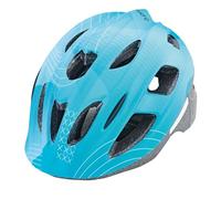 Prophete Casque pour Enfant et Adolescent, Glue-on, 55-58 cm, 274 g, Turquoise. Mat avec Motif numérique, LED, Fermeture latérale