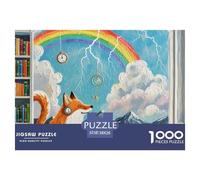 Prophète de la Météo, Le Renard 1000 Pièces Jigsaw Puzzle Fantastique Magique pour Adultes Artistique Cadeaux Qualité Supérieure Activité Créative 38x26cm/1000pcs