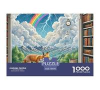 Prophète de la Météo, Le Renard 1000 Pièces Jigsaw Puzzle Fantastique Magique pour Adultes Classiques Jeu Éduchatif Qualité Supérieure Jouets 70x50cm/1000pcs