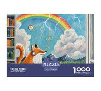 Prophète de la Météo, Le Renard 1000 Pièces Jigsaw Puzzle Fantastique Magique pour Adultes Classiques Cadeaux Défi Activité Créative 70x50cm/1000pcs