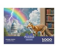 Prophète de la Météo, Le Renard 1000 Pièces Jigsaw Puzzle Fantastique Magique pour Adultes Détente Cadeaux Qualité Supérieure Jouets 70x50cm/1000pcs