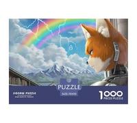 Prophète de la Météo, Le Renard 1000 Pièces Jigsaw Puzzle Fantastique Magique pour Adultes Détente Jeu Éduchatif Défi Jouets 70x50cm/1000pcs