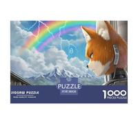 Prophète de la Météo, Le Renard 1000 Pièces Jigsaw Puzzle Fantastique Magique pour Adultes Détente Jeu Éduchatif Défi Activité Créative 38x26cm/1000pcs
