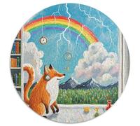 Prophète du Temps, Le Renard 1000 Pièces Casse-tête Fantastique Magique Puzzle Circulaire pour Adultes Et Enfants Classiques Cadeau Décompression 1000pcs (67.5x67.5cm)