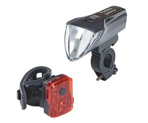 Prophete Kit d'éclairage LED sur Batterie 70/35/20 LUX, Montage sans Outil, Li-ION avec USB, StVZO