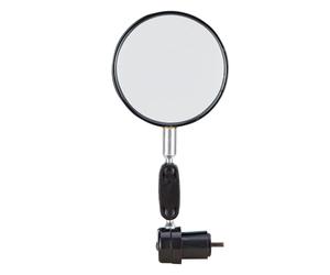 Prophete Rétroviseur de vélo - Diamètre 80 mm - Angle réglable - Montage gauche et droit - Idéal pour vélos électriques - Noir