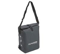 Prophete Sacoche de vélo latérale, étanche, Peut également être utilisée comme Sac à Dos, Couleur : Noir