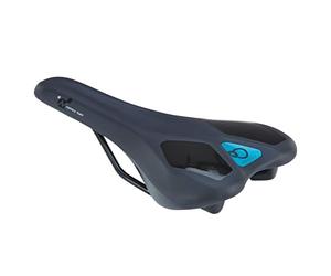 Prophete Selle de VTT avec Mousse à mémoire de Forme - Selle de VTT légère, Ergonomique et étroite pour Position Assise Sportive, 279 x 142 mm, Selle de vélo Confortable pour la Montagne et Le Trail