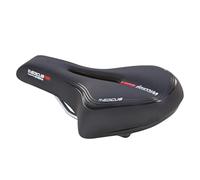 Prophete Wittkop Medicus Twin Sattel | Trekkingsattel | Geleinlage und Elastomerdämpfung | 5-zonen Polsterung | Schwarz Selle de Trekking Unisexe, Noir, L