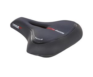 Prophete Wittkop Medicus Twin 3.0 Sattel | Citysattel | Fahrradsattel | Geleinlage und Elastomerdämpfung | 5-zonen Polsterung | Schwarz City/Touring Selle Unisexe, Noir, L