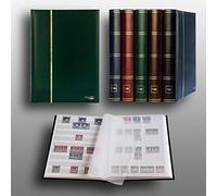 Prophila Album de timbres 64 pages blanches Couverture verte rembourrée