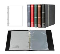 Prophila Album First Day avec 20 Poches pour Pages 1er Jour (FDS) Noir