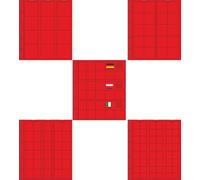 Prophila Collection 5 feuilles numismatiques TOPMIX - Pack d'échantillons avec 1 feuille de chacune des plus populaires, avec 5 intercalaires en carton rouge