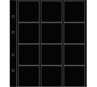 Prophila Collection 5 porte-pièces de monnaie avec 12 compartiments pour porte-pièces (50 x 50 mm), avec 5 intercalaires en carton noir
