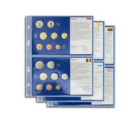 Prophila Collection 6 Stück Euro-Vordruck-Tabletts Von 5 Ländern (Litauen, San Marino, Monaco, Vatikan, Andorra) und 1 Blanko-Tablett