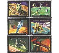 Prophila Collection Ajman 1298A-1303A (complète.Edition.) oblitéré 1971 vaisseaux spatiaux (Timbres pour Les collectionneurs) L´Espace