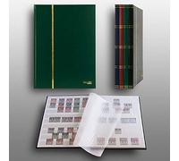 Prophila Collection Album pour Timbres, 16 Pages, intérieur Blanc (couv. Vert)