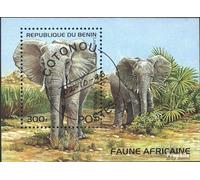 Prophila Collection bénin Bloc 13 (complète.Edition.) oblitéré 1995 mammifères Afrique (Timbres pour Les collectionneurs) Autres mammifères (singes/Dinosaures/éléphants...)