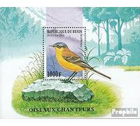 Prophila Collection bénin Bloc 31 (complète.Edition.) Neuf avec Gomme Originale ** MNH 1997 Oiseau Chanteur (Timbres pour Les collectionneurs) Oiseaux