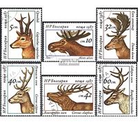 Prophila Collection Bulgarie 3574A-3579A (complète.Edition.) Neuf avec Gomme Originale ** MNH 1987 Cerfs (Timbres pour Les collectionneurs) Autres mammifères (singes/Dinosaures/éléphants...)