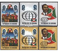 Prophila Collection Burundi 869A-874A (complète.Edition.) oblitéré 1972 10. Anniversaire Le Indépendance (Timbres pour Les collectionneurs)