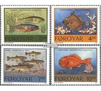 Prophila Collection Danemark - Îles Féroé 256-259 (expl.Ausg.) FDC Premier Jour Lettre 1994 Poissons locaux (timbres pour collectionneurs) Animaux aquatiques