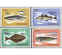 Prophila Collection Danemark - Îles Féroé 86-89 (complète.Edition.) Neuf avec Gomme Originale ** MNH 1983 Poisson (Timbres pour Les collectionneurs) Eau Animaux