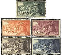 Prophila Collection Espagne 1013-1017 (complète.Edition.) Neuf avec Gomme Originale ** MNH 1952 Jour Le Timbre (Timbres pour Les collectionneurs)