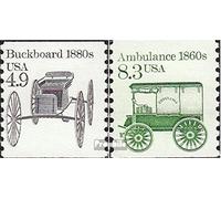 Prophila Collection Etats-Unis 1758yb-1759yb (complète.Edition.) Neuf avec Gomme Originale ** MNH 1985 véhicules (Timbres pour Les collectionneurs) Voitures/trafic Routier