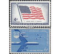 Prophila Collection Etats-Unis 716,717 (complète.Edition.) Neuf avec Gomme Originale ** MNH 1957 américaine Drapeau, Forces aériennes (Timbres pour Les collectionneurs) Militaire/Chevalier