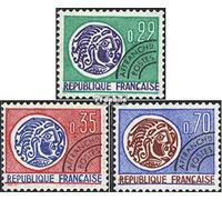 France 1656-1658 (complète.Edition.) Neuf avec Gomme Originale ** MNH 1969 pièce de Monnaie (Timbres pour Les collectionneurs)